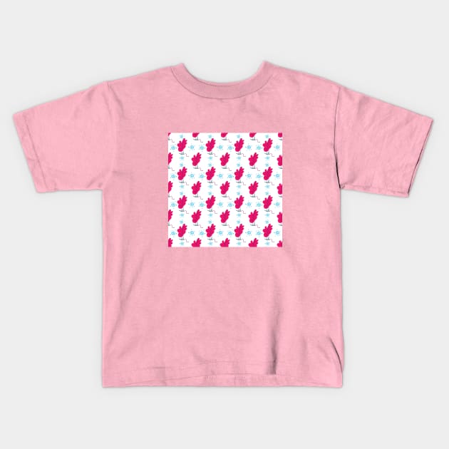 Little pink flower pattern Kids T-Shirt by Cocofolios